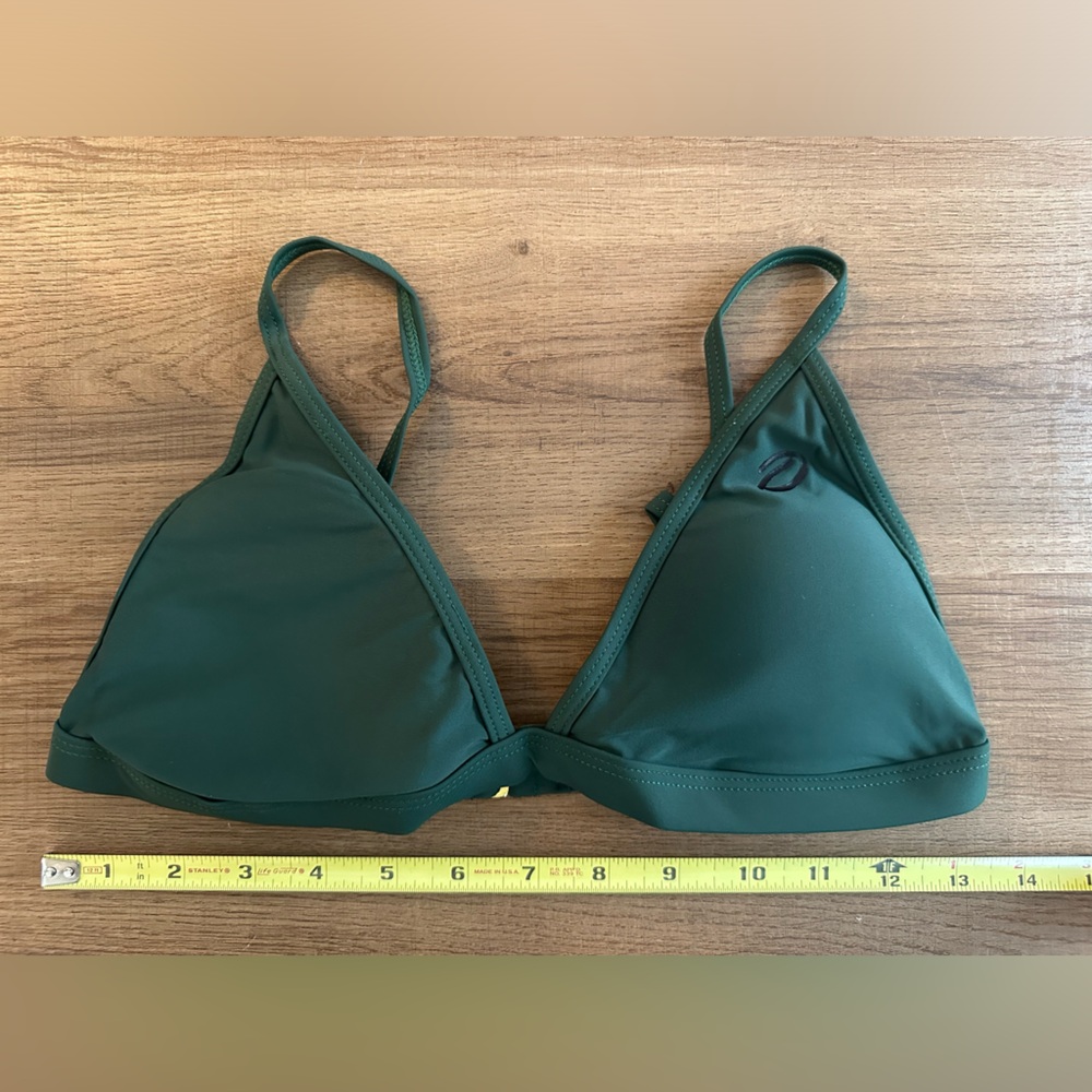 DIXXON NWT Army Green Bikini Top M/L - Picture 5 of 7